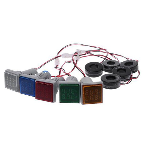 ولت آمپرمتر مربع چراغ سیگنالی